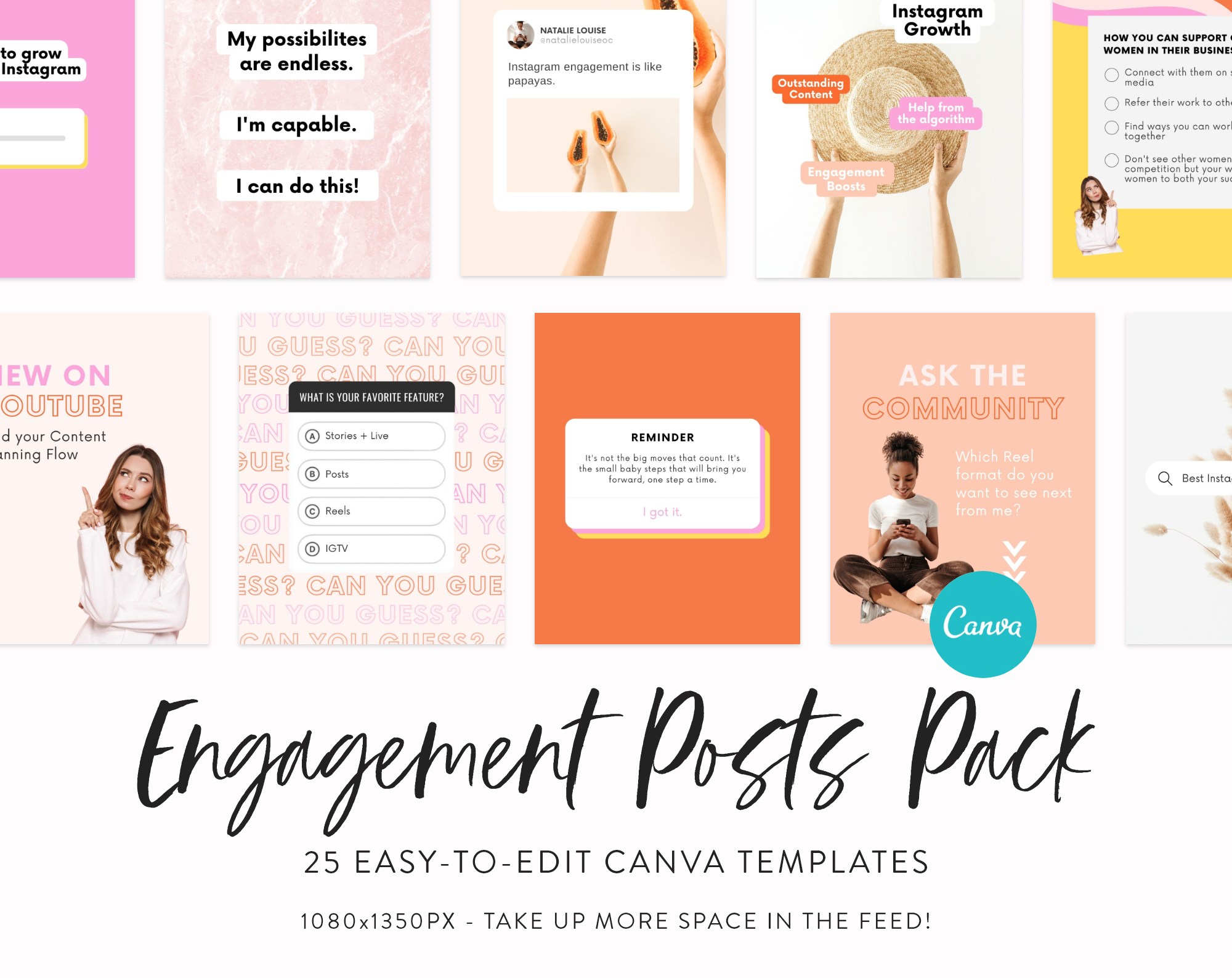 Instagram-Engagement-power-posts-pack-for-canva-overview-2