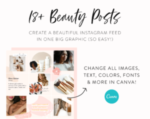 The Beauty Instagram Puzzle Post Template - My Social Boutique