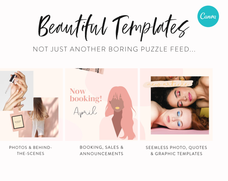 The Beauty Instagram Puzzle Post Template - My Social Boutique