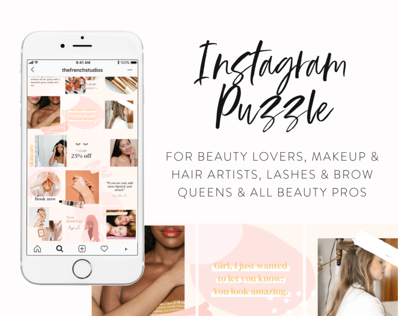 The Beauty Instagram Puzzle Post Template - My Social Boutique