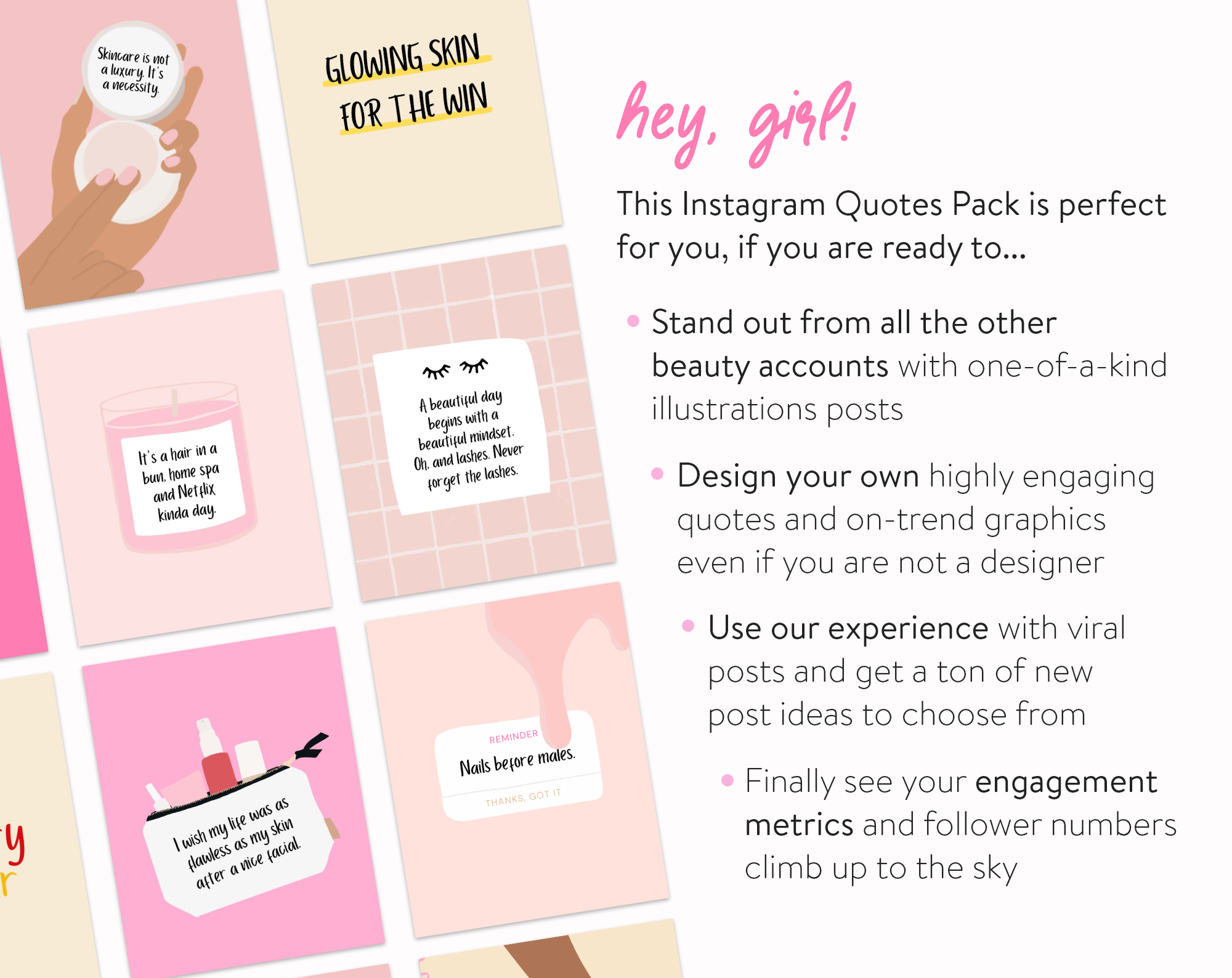Luxury Instagram templates & quotes