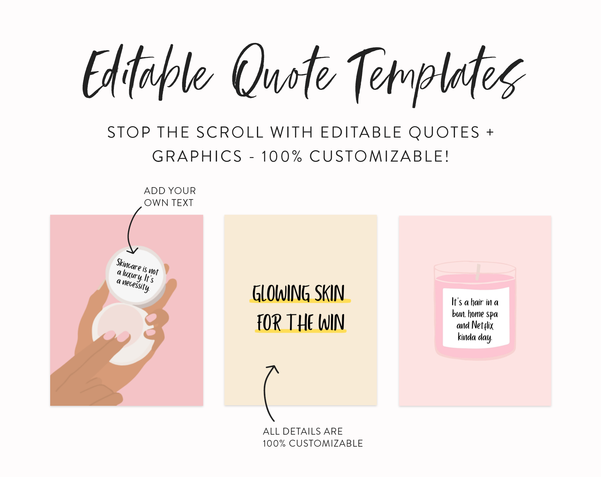 beauty-Lover-quotes-pack-canva-templates-for-instagram-posts-graphics