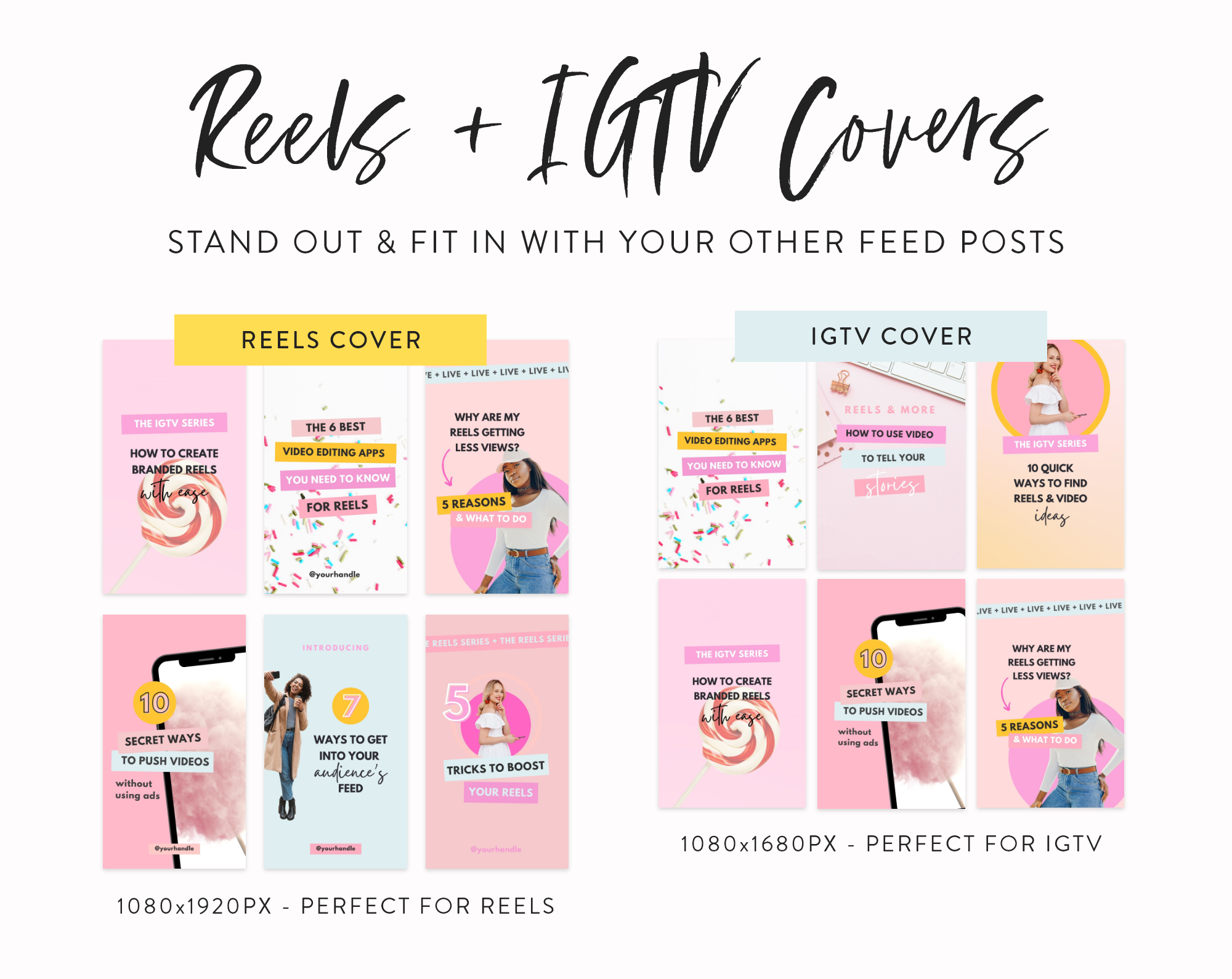 Pink Instagram Reel Covers