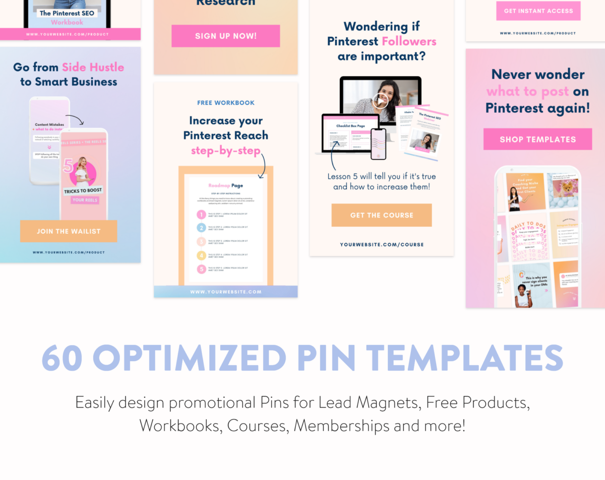 Digital Product Pinterest Templates Pack - My Social Boutique