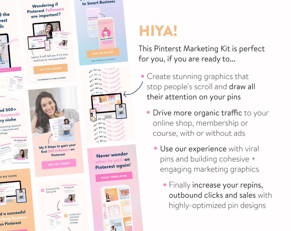 Digital Product Pinterest Templates Pack - My Social Boutique