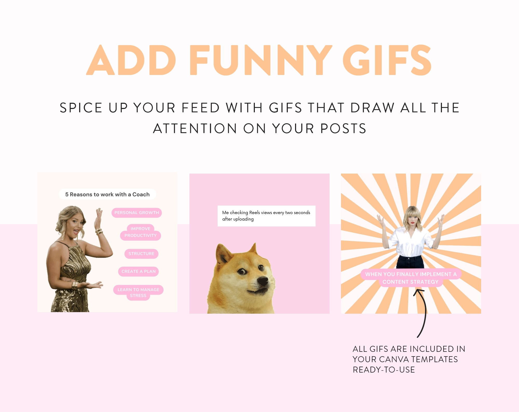 How to create GIF meme Instagram Reels in Canva (easy!) — Big Cat Creative  - Squarespace Templates & Resources