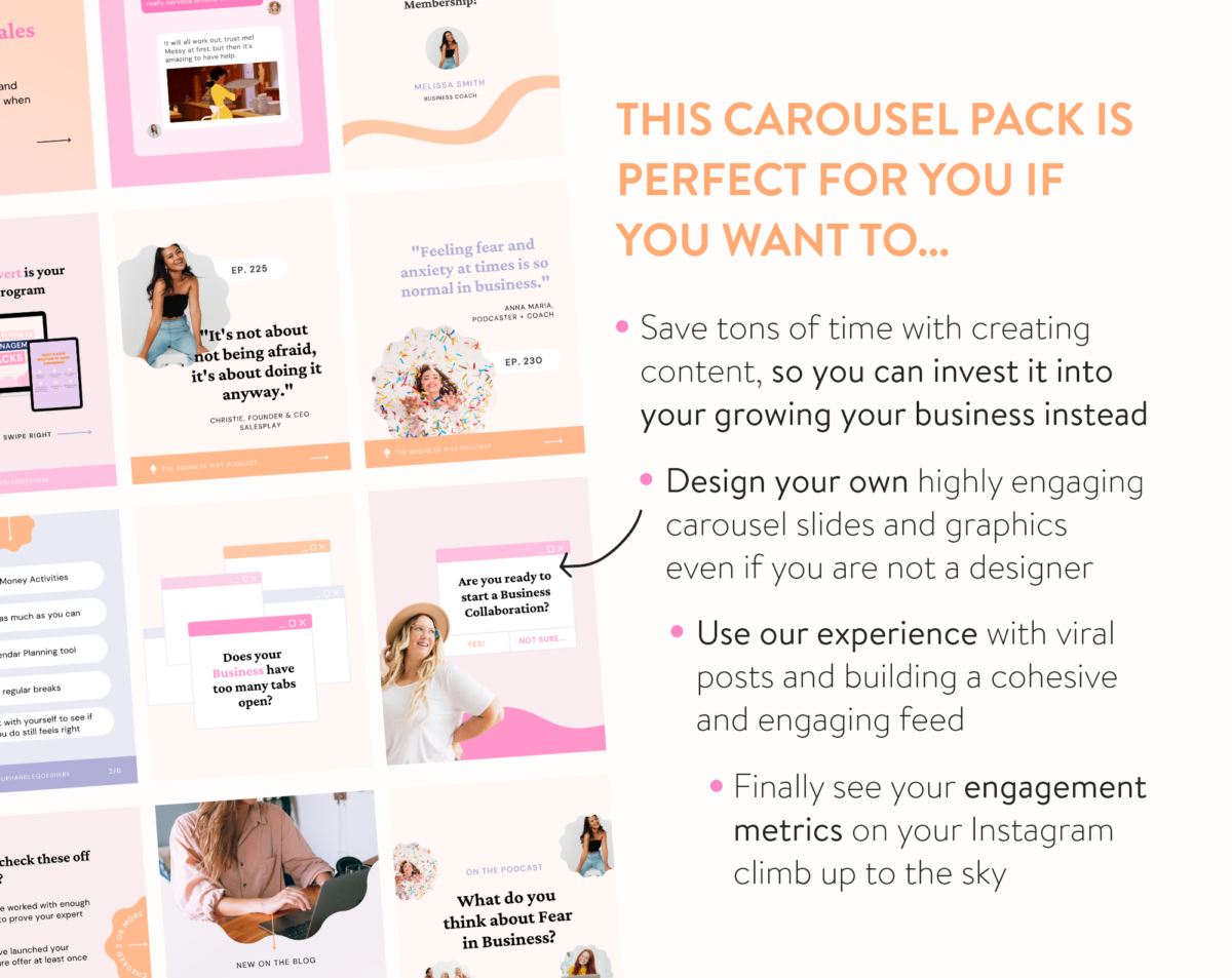 Instagram Engagement Carousel Post Pack - My Social Boutique