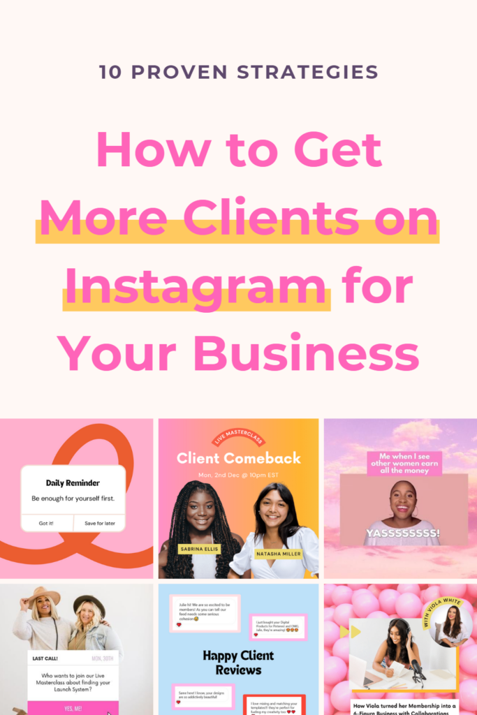 10 Proven Strategies: How to get more Clients on Instagram