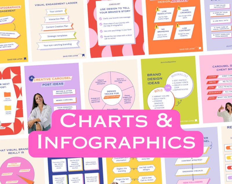 Charts & Infographics Instagram Template Pack - My Social Boutique