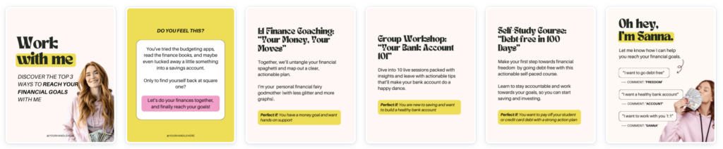 Client Carousel 5 Carousel Posts You Can Create in 5 Minutes to win 5 New Clients - My ...