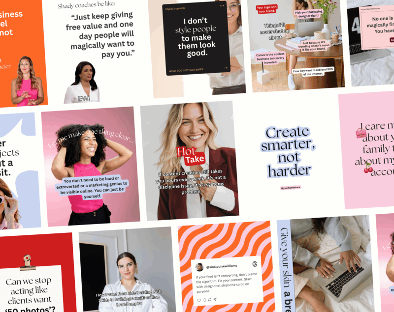 Bold Statement Instagram Templates