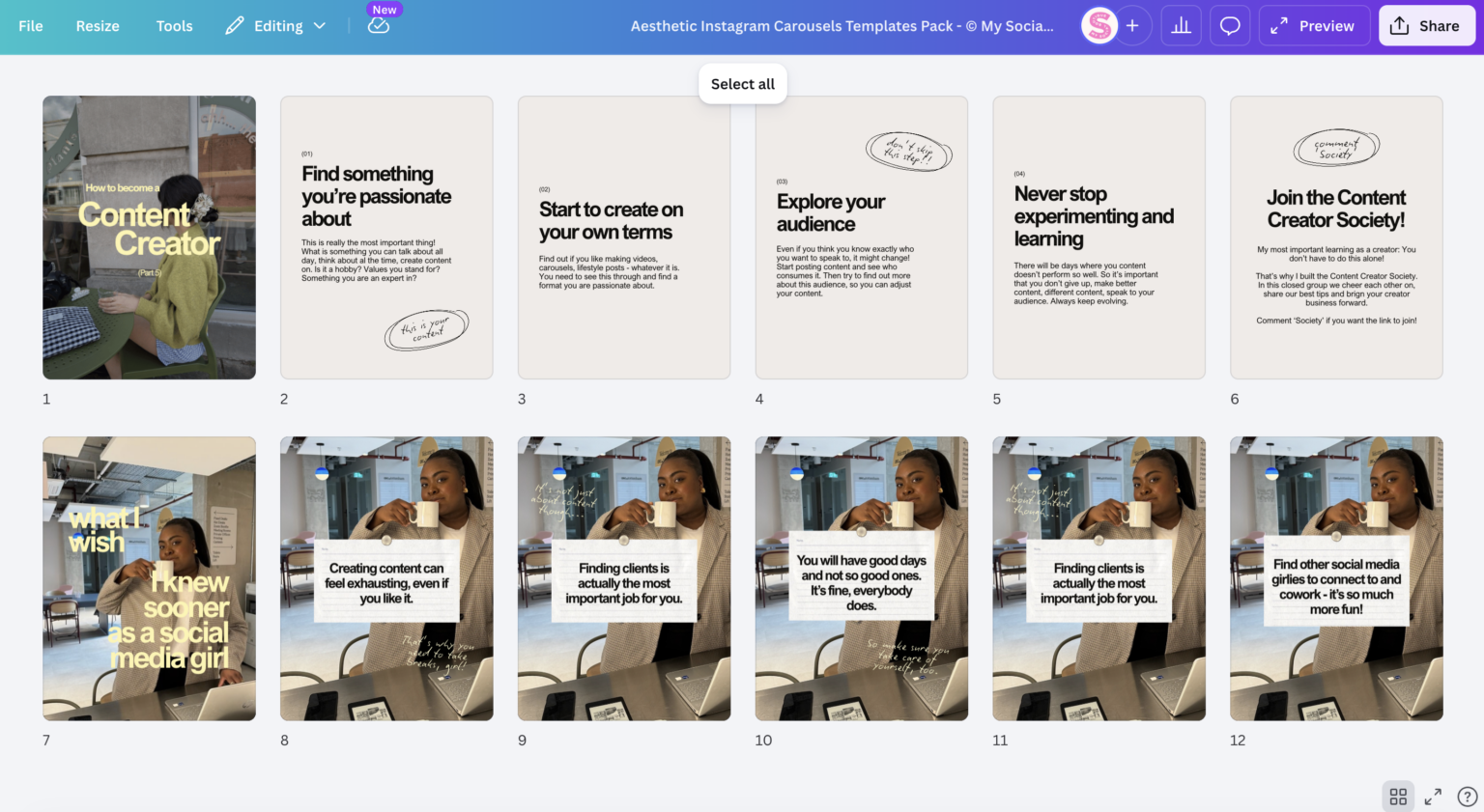 aesthetic-isnatgram-carousel-templates-pack-canva-2